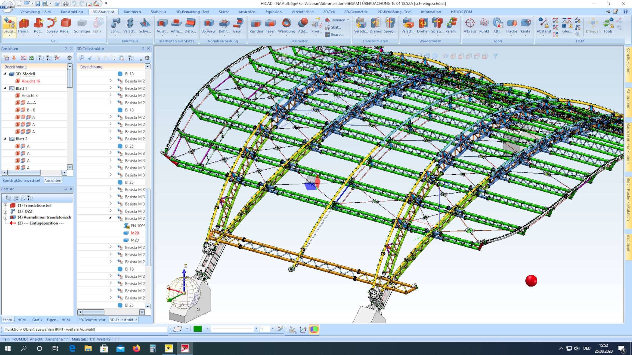 CAD-Programm der Lehmann Stahlbau GmbH